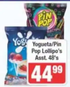 Frontline Yogueta/Pin Pop Lollipop's Assorted offer