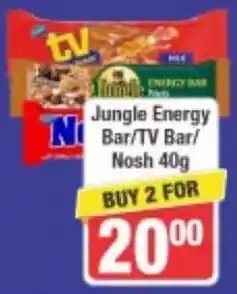 Jungle Energy Bar/TV Bar/Nosh