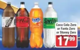 Frontline Coca Cola Zero or Fanta Zero or Stoney Zero or Sprite Zero offer