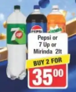 Frontline Pepsi or 7 Up or Mirinda 2lt offer