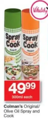 Checkers Colman's Original/Olive Oil Spray and Cook offer