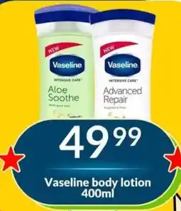 Super Save Vaseline body lotion offer
