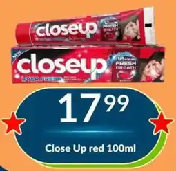 Super Save Close Up red offer