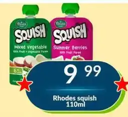 Super Save Rhodes squish offer
