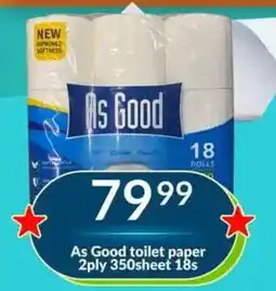 Super Save As Good toilet paper offer