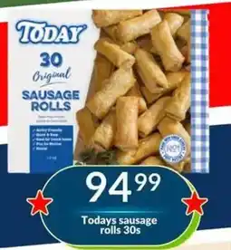 Super Save Today's sausage rolls 30s offer