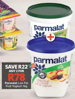 Checkers Parmalat Low Fat Fruit Yoghurt offer