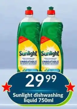 Super Save Sunlight dishwashing liquid offer