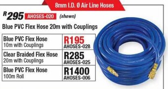 Blue PVC Flex 20m with Couplings