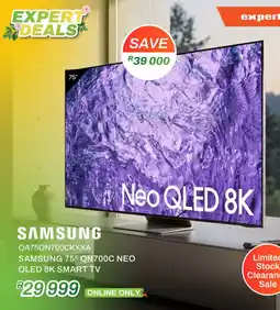Expert SAMSUNG QA75QN700CKXXA SAMSUNG 75" QN700C NEO QLED 8K SMART TV offer