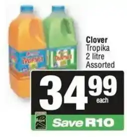 Spar Clover Tropika 2 litre Assorted offer