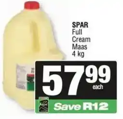 Spar SPAR Full Cream Maas offer