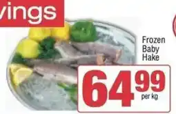 Spar Frozen Baby Hake offer