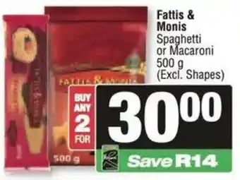 Fattis & Monis Spaghetti or Macaroni