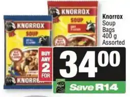 Spar Knorrox Soup Bags Assorted offer