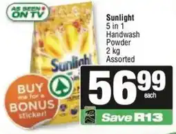 Spar Sunlight 5 in 1 Handwash Powder Assorted offer