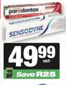 Spar Sensodyne toothpaste offer