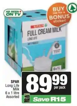 Spar SPAR Long Life Milk Assorted offer