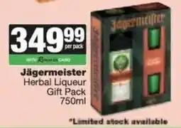 Spar Jägermeister Herbal Liqueur Gift Pack offer