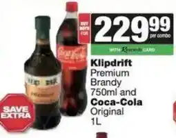 Spar Klipdrift Premium Brandy and Coca-Cola offer