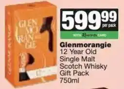 Spar Glenmorangie 12 Year Old Single Malt Scotch Whisky Gift Pack offer