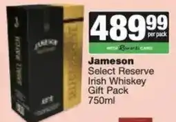 Spar Jameson Select Reserve Irish Whiskey Gift Pack offer