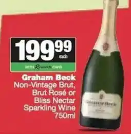 Spar Graham Beck Non-Vintage Brut, Brut Rosé or Bliss Nectar Sparkling Wine offer