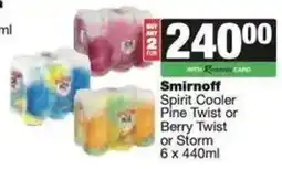 Spar Smirnoff Spirit Cooler offer