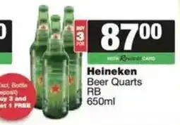 Spar Heineken Beer Quarts offer