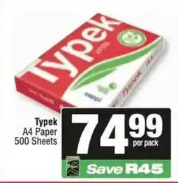 Spar Typek A4 Paper offer