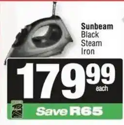 Spar Sunbeam Black Steam Iron offer