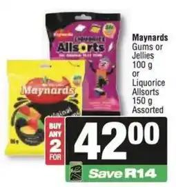 Spar Maynards Allsorts Assorted offer