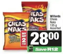 Spar Willards Cheas Naks Assorted offer