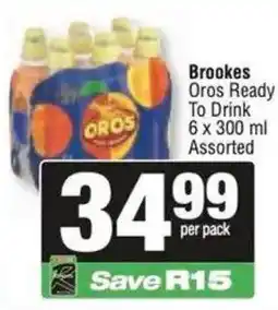 Spar Brookes Oros Ready To Drink Assorted offer
