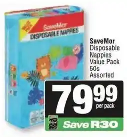 Spar SaveMor Disposable Nappies Assorted offer