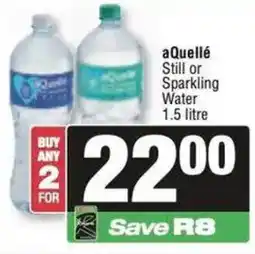Spar aQuellé Still or Sparkling Water offer