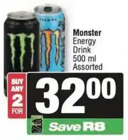 Spar Monster Energy Drink Assorted offer