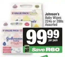 Spar Johnson's Baby Wipes Assorted offer