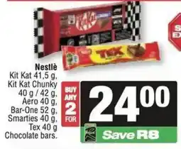 Spar Nestlè Chocolate bars offer