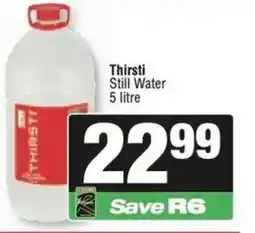 Spar Thirsti Still Water offer