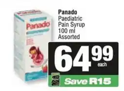 Spar Panado Paediatric Pain Syrup Assorted offer
