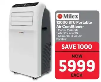 Milex 12000 BTU Portable Air Conditioner