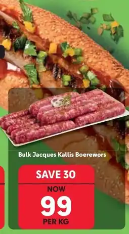 Makro Bulk Jacques Kallis Boerewors offer
