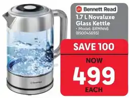 Makro Bennett Read 1.7 L Novaluxe Glass Kettle offer