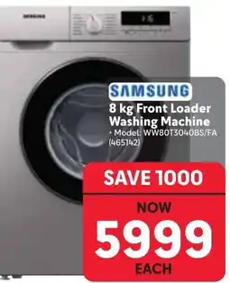 Makro SAMSUNG 8 kg Front Loader Washing Machine offer