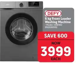 Makro DEFY 6 kg Front Loader Washing Machine offer