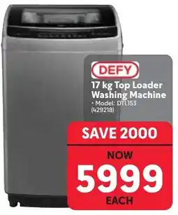 Makro DEFY 17 kg Top Loader Washing Machine offer