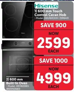 Makro Hisense 1) 600 mm Touch Control Ceran Hob offer