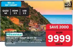 Makro Hisense 164 cm (65") Smart QLED TV offer