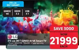 Makro LG 215 cm (85") QNED AI 4K Smart TV offer
